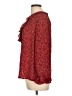 Karen Scott 100% Polyester Red 3/4 Sleeve Blouse Size L - photo 5