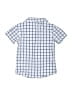 Carter's 100% Cotton Checkered-gingham Blue Short Sleeve Button-Down Shirt Size 4T - photo 2