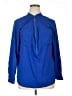 Calvin Klein 100% Polyester Blue Long Sleeve Blouse Size XL - photo 1