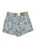 Levi's 100% Cotton Print Blue Denim Shorts Size 26 waist - photo 2