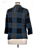 Halogen Checkered-gingham Blue Turtleneck Sweater Size XL - photo 2