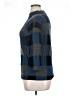 Halogen Checkered-gingham Blue Turtleneck Sweater Size XL - photo 5
