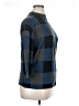 Halogen Checkered-gingham Blue Turtleneck Sweater Size XL - photo 4