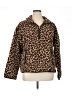 Ann Taylor 100% Polyester Animal Print Brown Jacket Size XL - photo 1