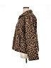 Ann Taylor 100% Polyester Animal Print Brown Jacket Size XL - photo 5