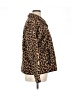 Ann Taylor 100% Polyester Animal Print Brown Jacket Size XL - photo 4