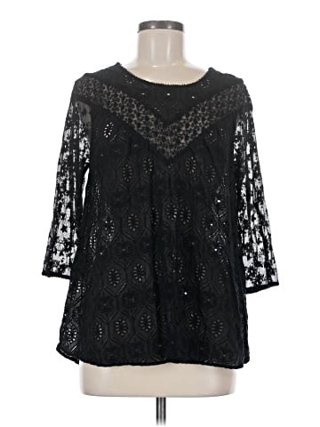 Fleur Wood 3/4 Sleeve Blouse (view 1)