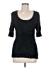 Knitted & Knotted 100% Nylon Black Pullover Sweater Size M - photo 1