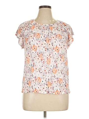 Ann Taylor LOFT Outlet Short Sleeve Blouse (view 1)