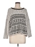 Ecote Chevron-herringbone Gray Pullover Sweater Size M - photo 1