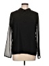 Le Lis 100% Polyester Solid Black Long Sleeve Blouse Size L - photo 1