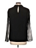 Le Lis 100% Polyester Solid Black Long Sleeve Blouse Size L - photo 2