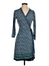 Max Studio Print Blue Casual Dress Size S - photo 1