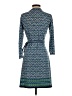 Max Studio Print Blue Casual Dress Size S - photo 2