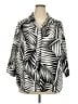 Panama Jack Animal Print Silver 3/4 Sleeve Button-Down Shirt Size 3X - photo 1