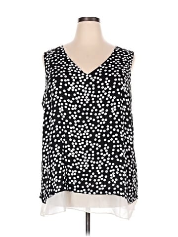 Rose + Olive Sleeveless Blouse (view 1)