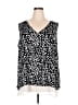 Rose + Olive 100% Polyester Black Sleeveless Blouse Size 2X - photo 1