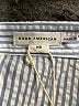 Good American 100% Cotton Stripes Blue Short Sleeve Blouse Size XS (0) - photo 7