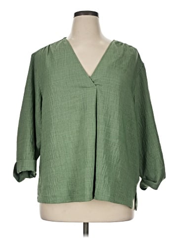 Max Studio 3/4 Sleeve Blouse (view 1)