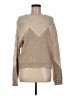 Splendid Chevron-herringbone Tan Pullover Sweater Size M - photo 1