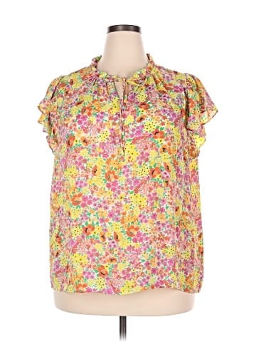 Cynthia Rowley TJX Short Sleeve Blouse (view 1)
