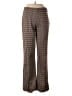 Ecru Houndstooth Brown Dress Pants Size M - photo 1