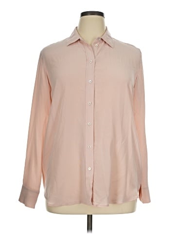 Everlane Long Sleeve Silk Top (view 1)