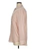 Everlane 100% Silk Solid Pink Long Sleeve Silk Top Size 14 - photo 5