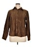 Additions by Chico's Metallic Brown Long Sleeve Blouse Size XL (3) - photo 1
