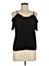 Monteau Black Short Sleeve Top Size M - photo 1