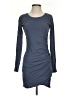 Bobi Solid Gray Casual Dress Size S - photo 1