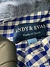Andy & Evan Checkered-gingham Blue Long Sleeve Button-Down Shirt Size 5 - photo 3