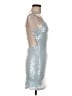 B. Darlin Metallic Silver Cocktail Dress Size M - photo 4