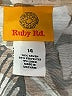 Ruby Rd. Floral Tan 3/4 Sleeve Button-Down Shirt Size 14 - photo 7