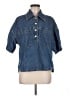 MNG 100% Cotton Blue Denim Jacket Size 8 - photo 1