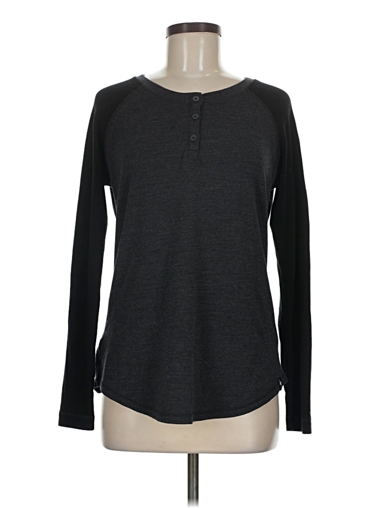Pre-owned Smartwool Long Sleeve Henley Shirt In Gray