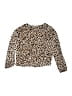 Cat & Jack Animal Print Gold Pullover Sweater Size 6 - 7 - photo 1