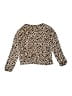 Cat & Jack Animal Print Gold Pullover Sweater Size 6 - 7 - photo 2
