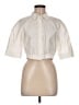 Zara Ivory 3/4 Sleeve Button-Down Shirt Size M - photo 1