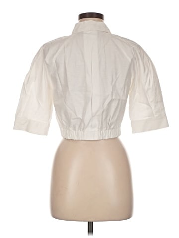 Zara 3/4 Sleeve Button-Down Shirt (view 2)