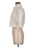 Zara Ivory 3/4 Sleeve Button-Down Shirt Size M - photo 5