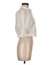 Zara Ivory 3/4 Sleeve Button-Down Shirt Size M - photo 4