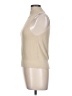 Topshop 100% Nylon Solid Tan Short Sleeve Turtleneck Size 12 - photo 5