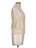 Topshop 100% Nylon Solid Tan Short Sleeve Turtleneck Size 12 - photo 4