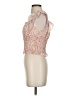 Lush 100% Polyester Pink Sleeveless Blouse Size S - photo 5