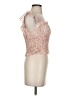 Lush 100% Polyester Pink Sleeveless Blouse Size S - photo 4