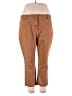 Lands' End Solid Brown Khakis Size 18 (petite) - photo 1