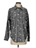 Blu Pepper 100% Polyester Polka Dots Gray Long Sleeve Blouse Size S - photo 1
