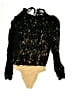 WAYF 100% Polyester Black Long Sleeve Blouse Size M - photo 1