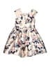 Pippa & Julie 100% Polyester Floral Ivory Dress Size 7 - photo 1